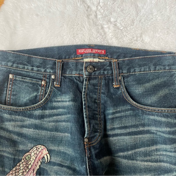 MISPLACED COWBOY embroidered denim - Picture 5 of 11